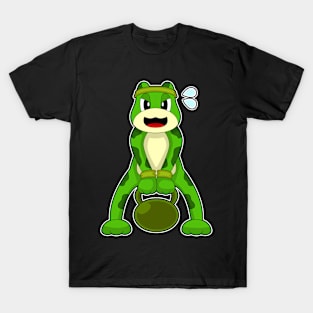 Frog Bodybuilder Dumbbell Bodybuilding T-Shirt